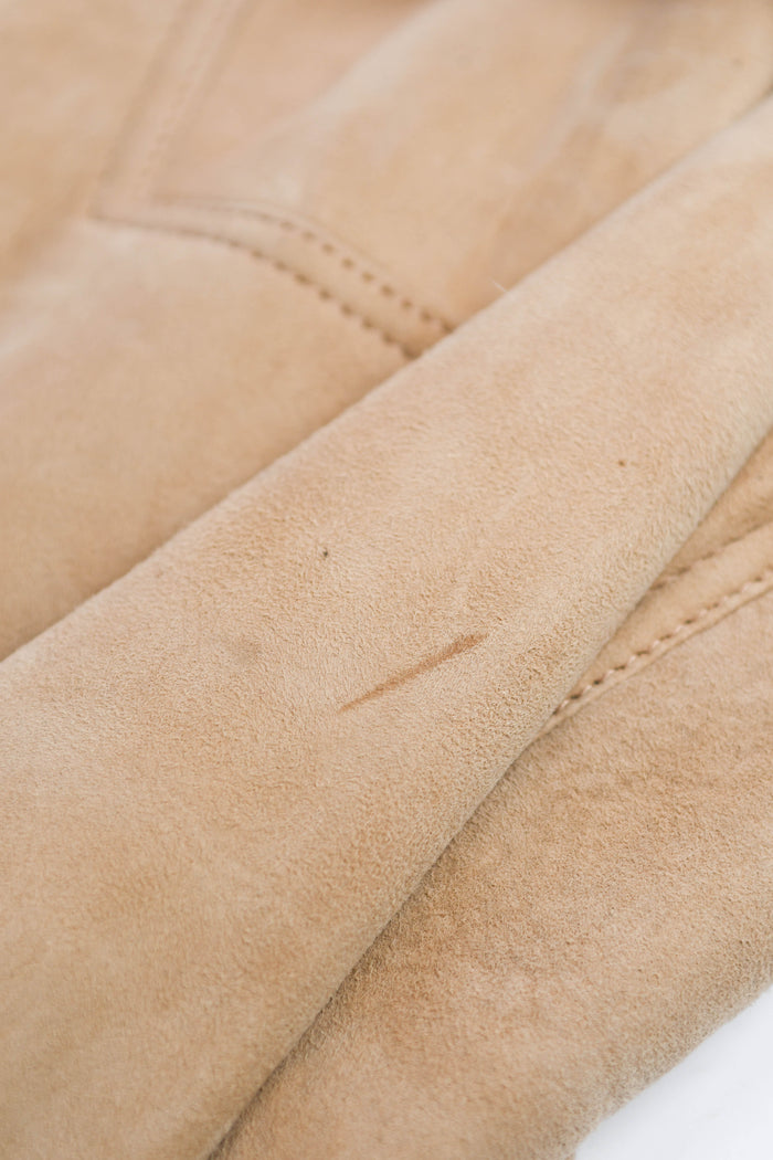 Vintage Celine Suede Shearling Jacket