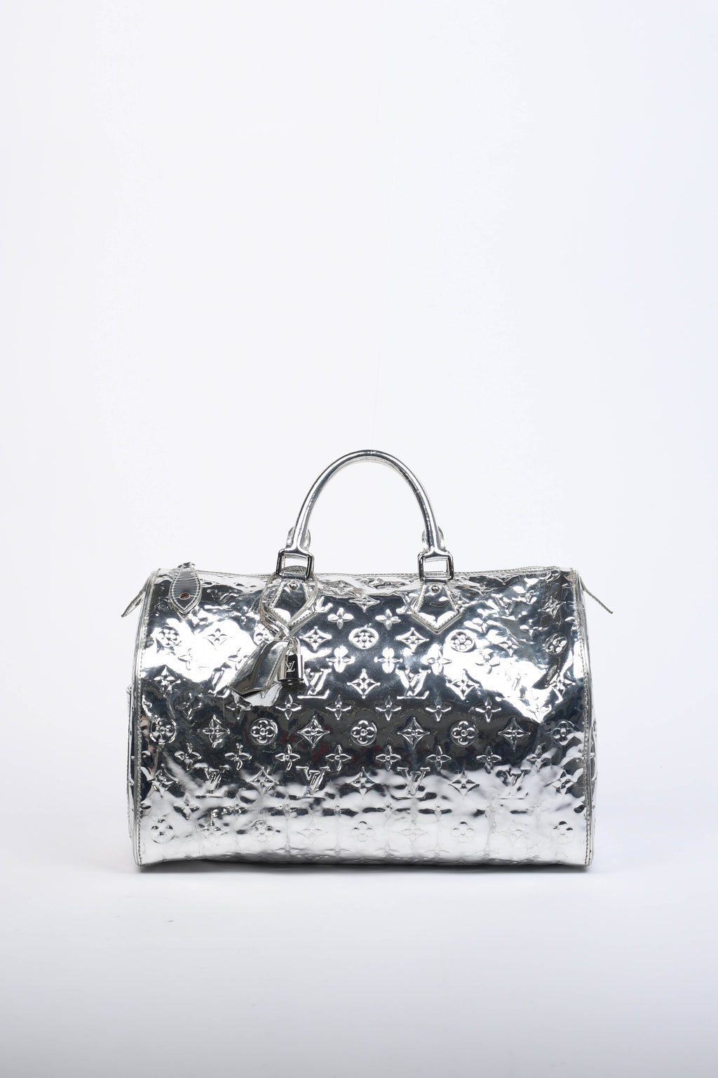 RARE Louis Vuitton Silver Miroir Speedy 35cm