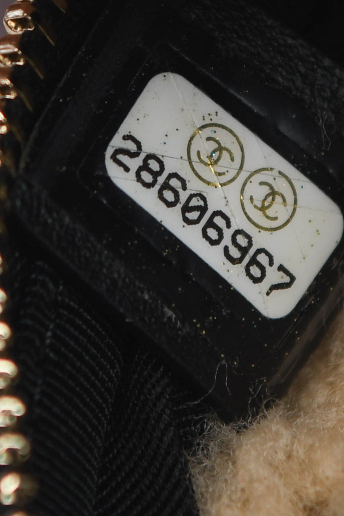 2019 Chanel Shearling CC Round Crossbody Bag