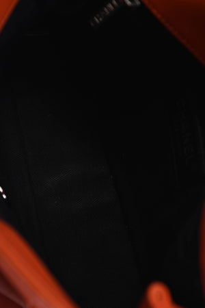 2014 Chanel Orange Patent Leather Coco Shine Flap Shoulder Bag