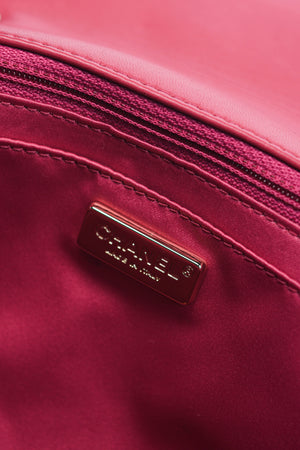 2018 Chanel Pink Sequin Single Flap Shoulder Bag