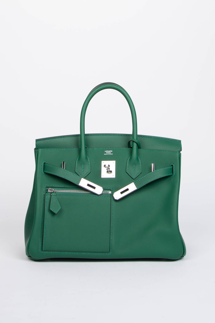 SUPER RARE 2025 Hermès Birkin 30cm Colormatic Vert Moyen Swfit Leather PHW