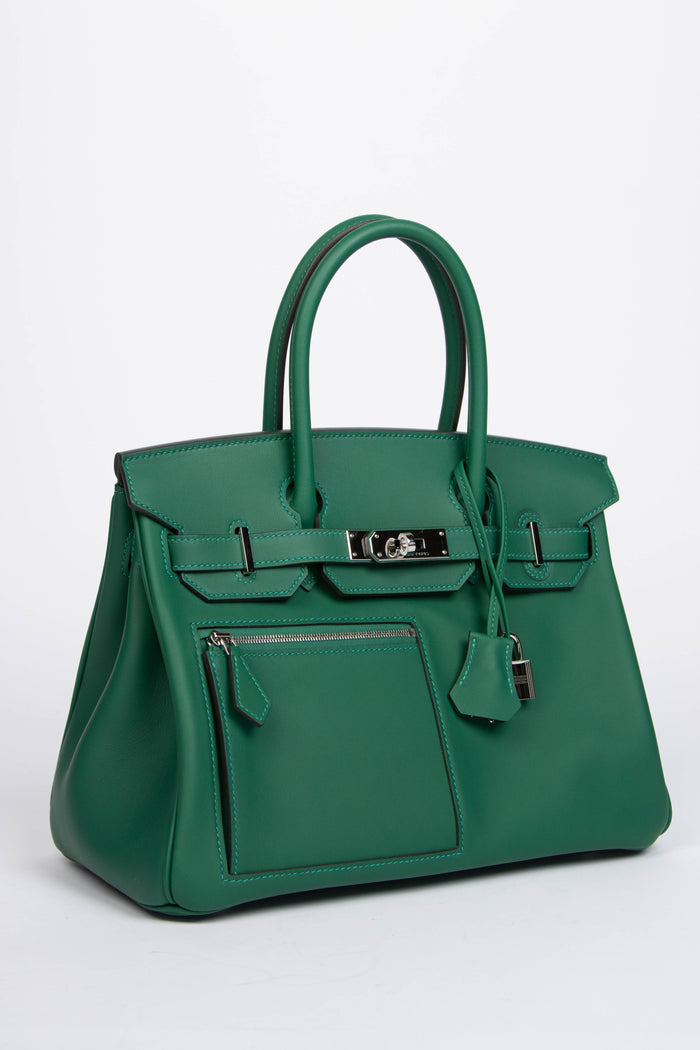 SUPER RARE 2025 Hermès Birkin 30cm Colormatic Vert Moyen Swfit Leather PHW