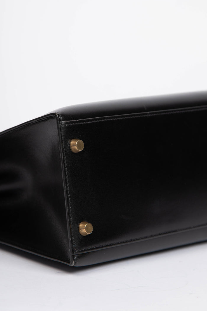 1994 Hermès Kelly 32cm Sellier in Black Box Calf Leather with GHW
