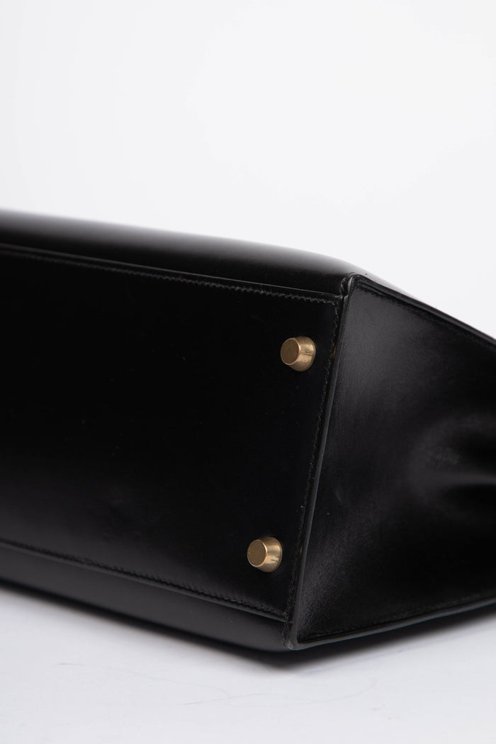 1994 Hermès Kelly 32cm Sellier in Black Box Calf Leather with GHW