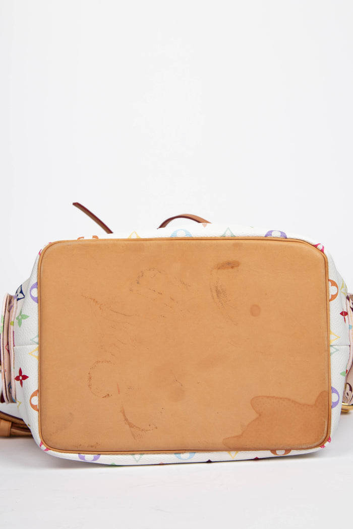 2010s Louis Vuitton x Takashi Murakami White Multicolour Petit Noé