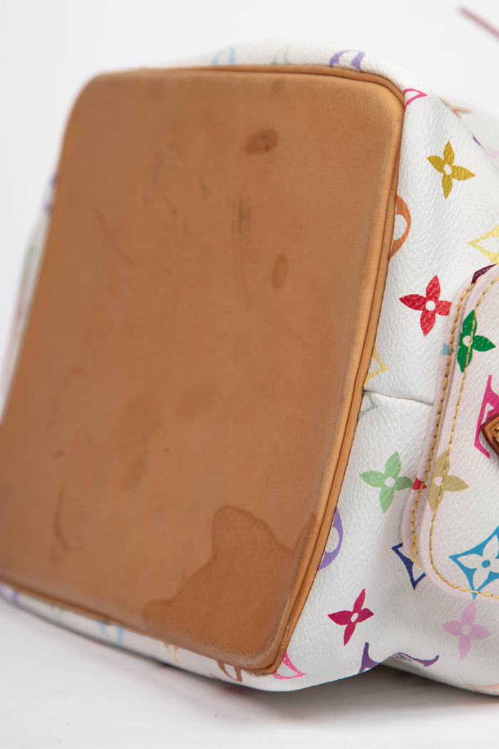 2010s Louis Vuitton x Takashi Murakami White Multicolour Petit Noé