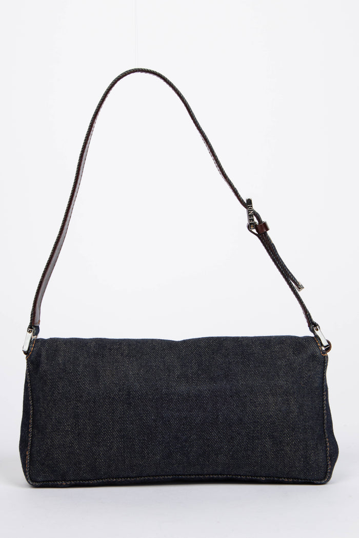 Vintage Fendi Denim Shoulder Bag