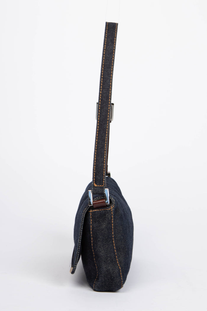 Vintage Fendi Denim Shoulder Bag