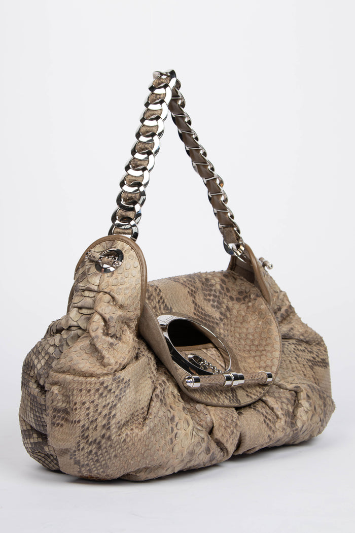 LIMITED EDITION Vintage Christian Dior Python Jazz Club Shoulder Bag