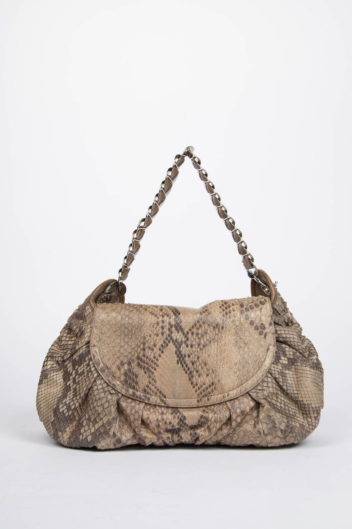 LIMITED EDITION Vintage Christian Dior Python Jazz Club Shoulder Bag