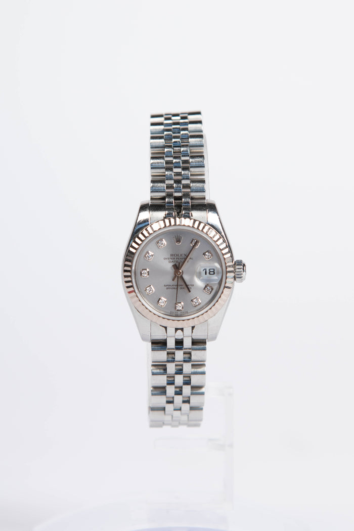 2005 Rolex Diamond Stainless Steel Datejust 26mm Watch Jubilee Bracelet