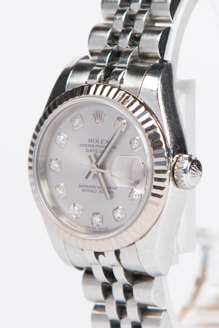 2005 Rolex Diamond Stainless Steel Datejust 26mm Watch Jubilee Bracelet
