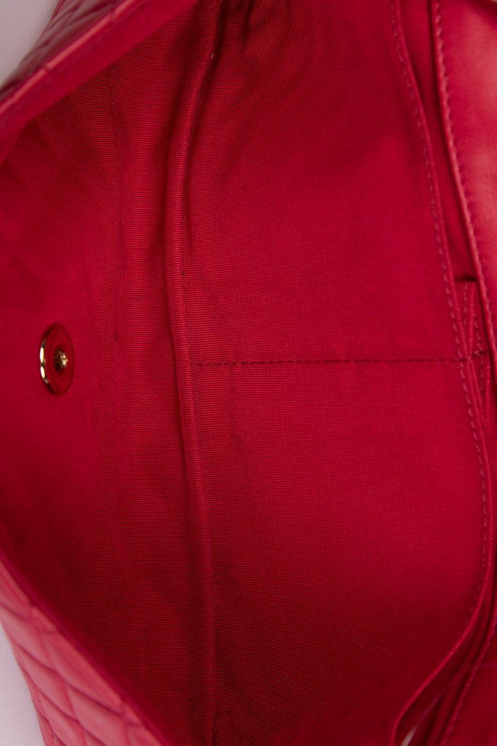 RARE 2009 Chanel Pink Lambskin Leather Valentines East West Shoulder Bag