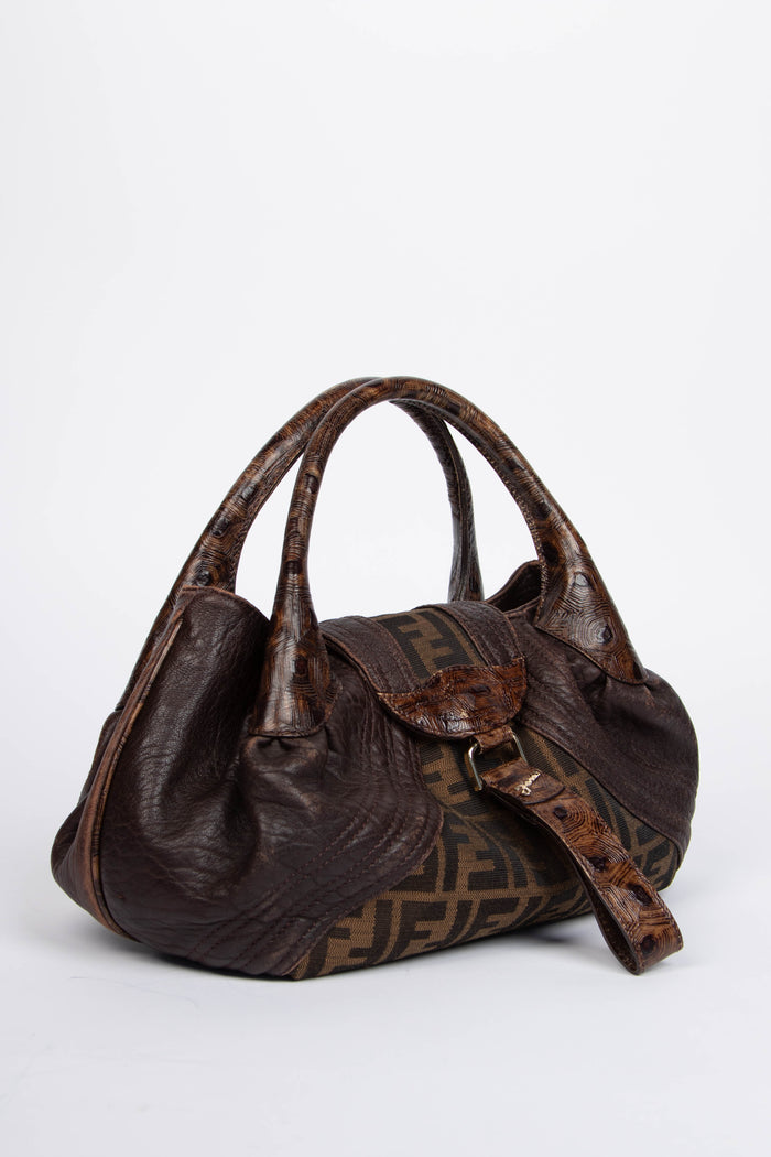 Vintage Fendi Zucca Monogram Small Spy Bag