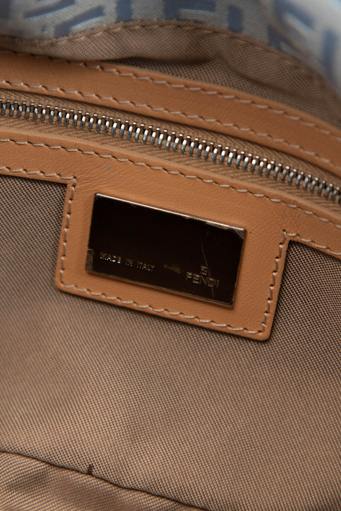 Vintage Fendi Blue Zucchino Shoulder Bag