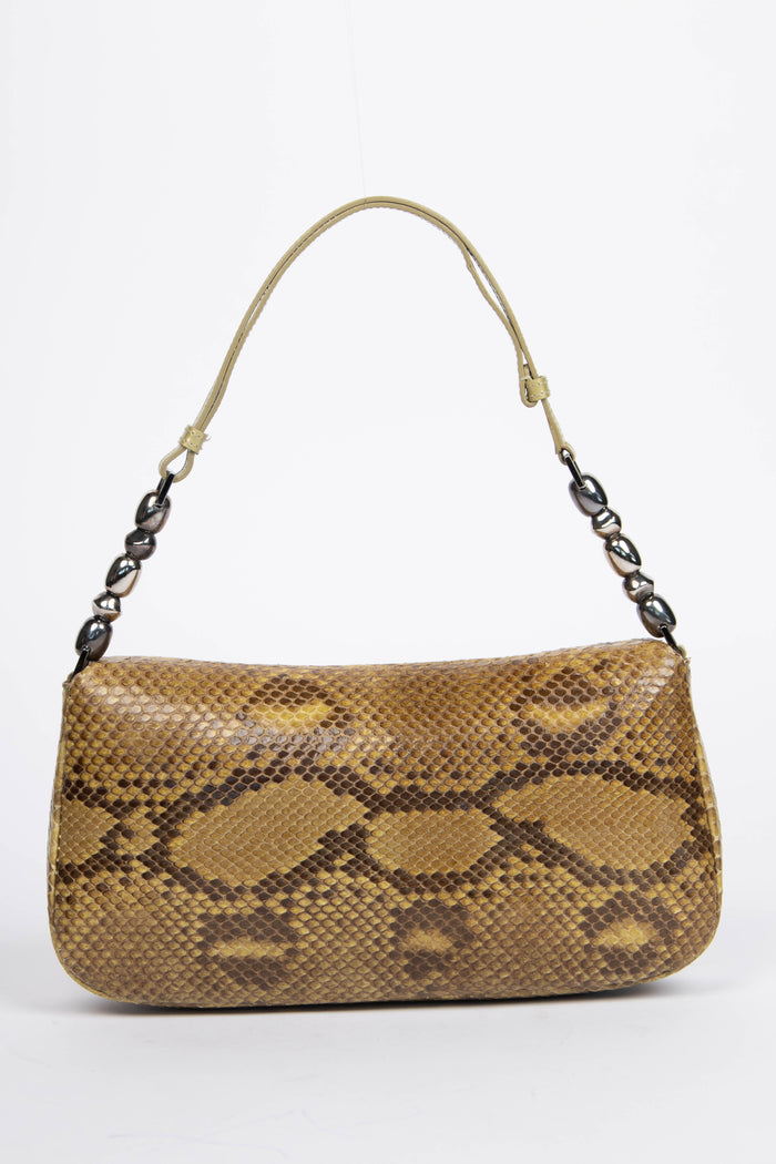 RARE 2000s Christian Dior Python Malice Shoulder Bag