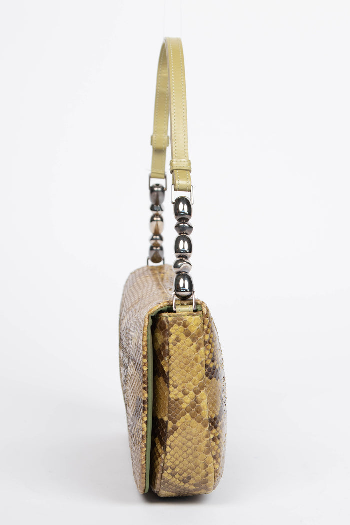 RARE 2000s Christian Dior Python Malice Shoulder Bag