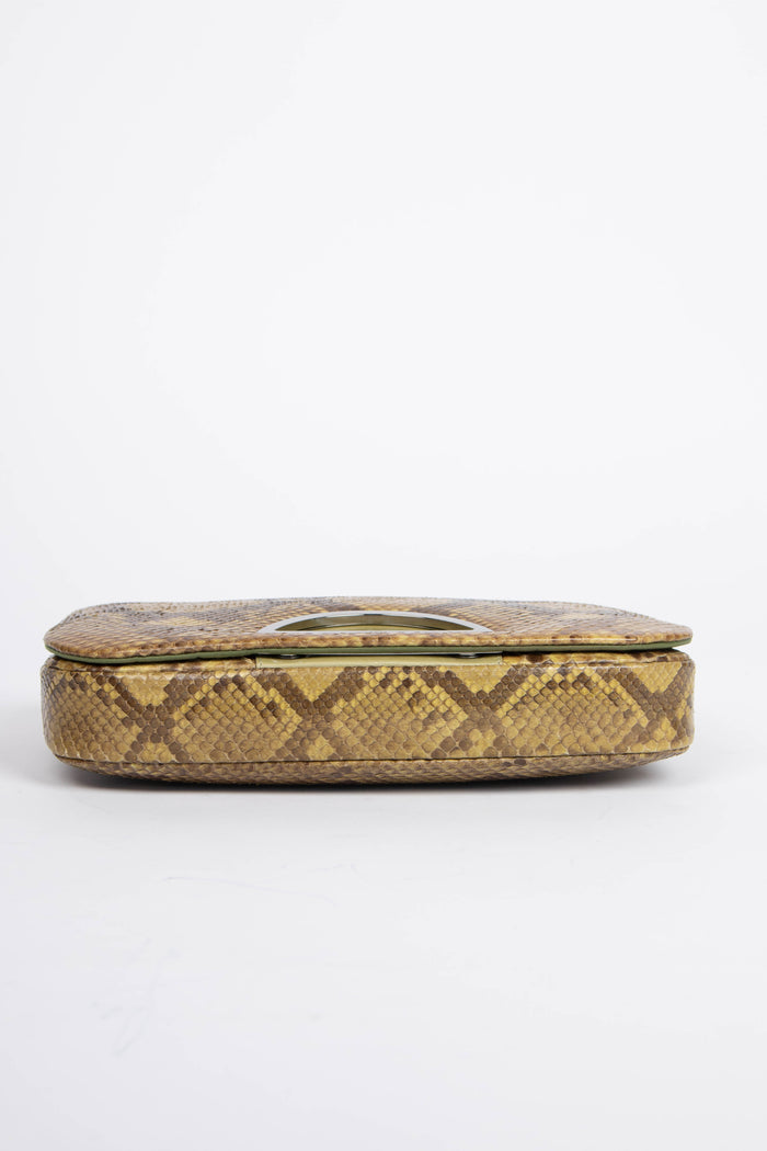 RARE 2000s Christian Dior Python Malice Shoulder Bag