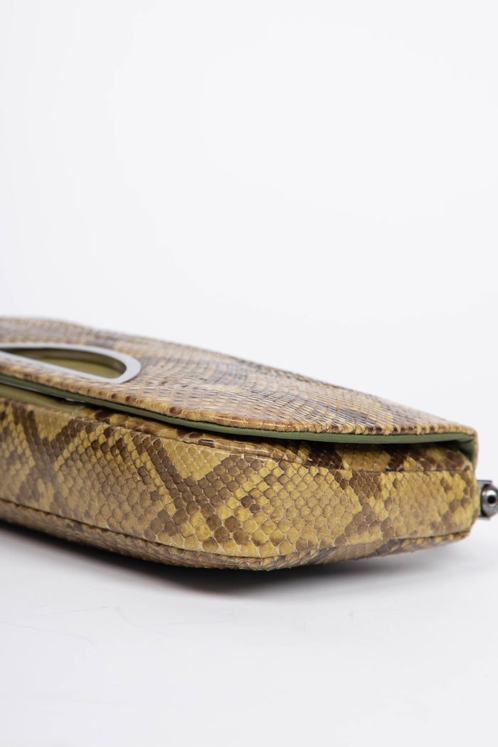 RARE 2000s Christian Dior Python Malice Shoulder Bag