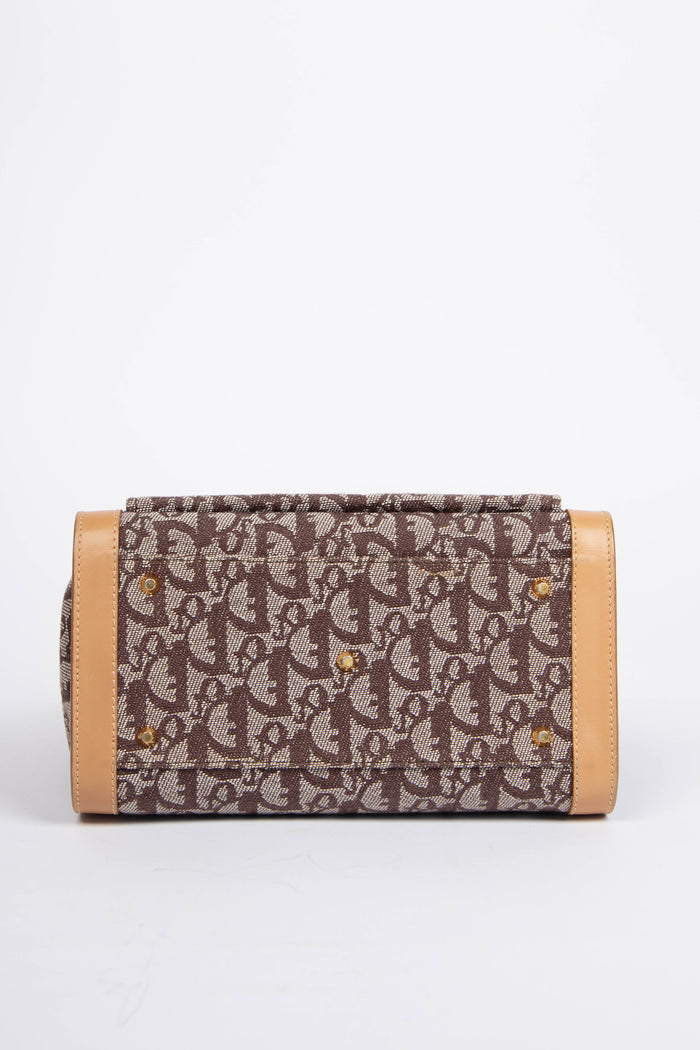 Vintage Christian Dior Brown Monogram Tote Bag