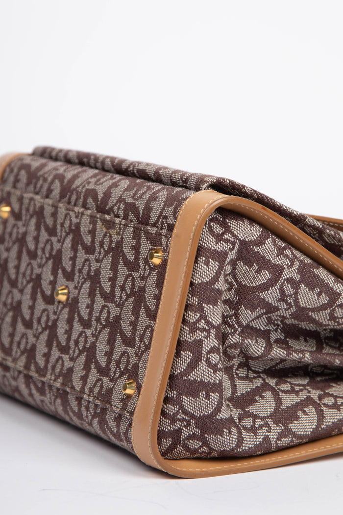 Vintage Christian Dior Brown Monogram Tote Bag
