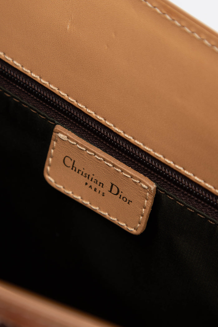 Vintage Christian Dior Brown Monogram Tote Bag