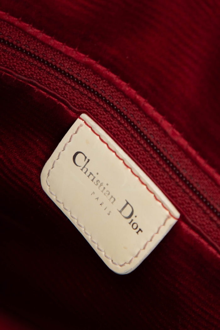 RARE Christian Dior Monogram White Gambler Dice Bowling Bag
