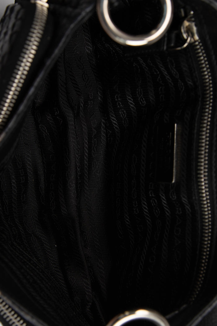 RARE Prada Python Leather Buckle Shoulder Bag