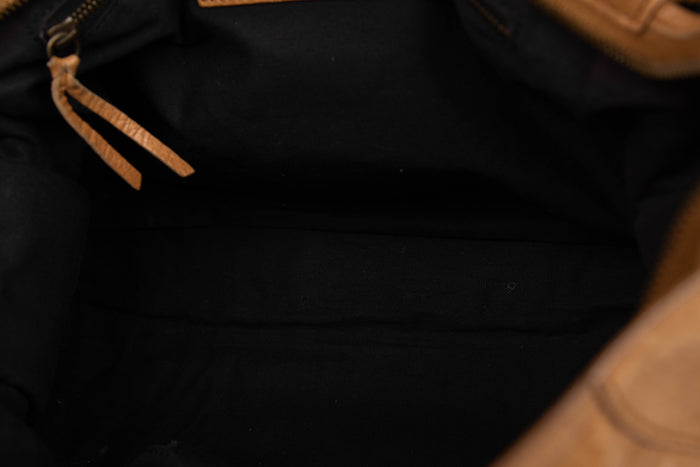 2010s Balenciaga Tan Leather City Bag