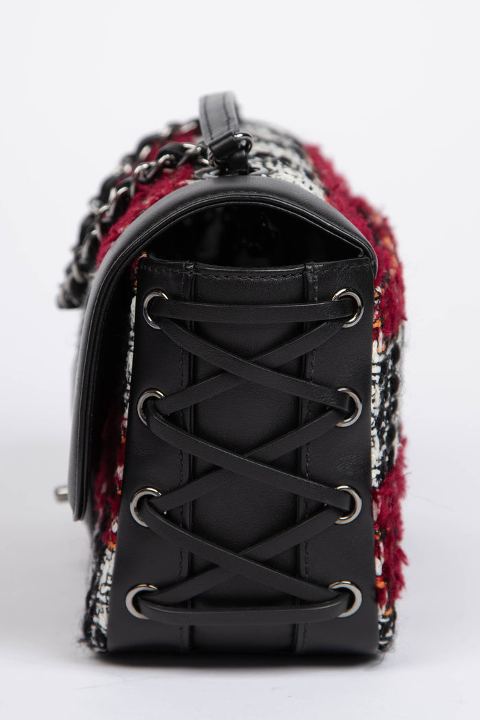 2010s Chanel Tweed Coco Corset Single Flap Bag