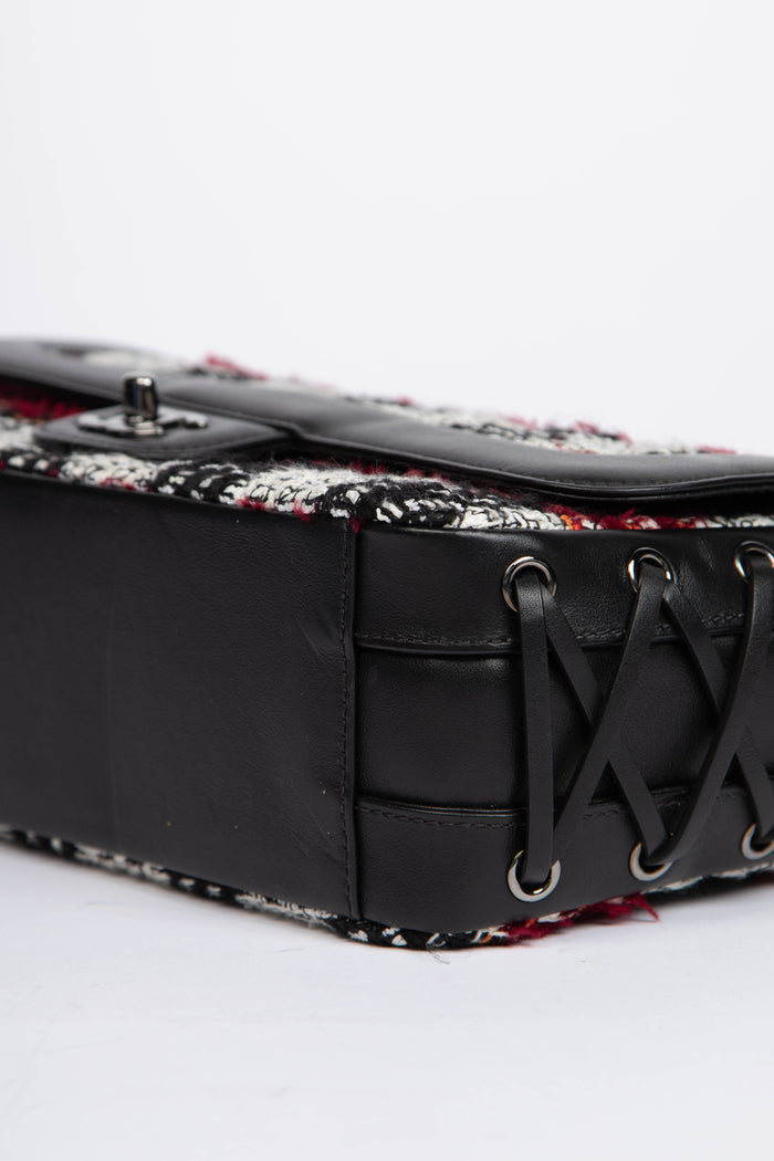 2010s Chanel Tweed Coco Corset Single Flap Bag