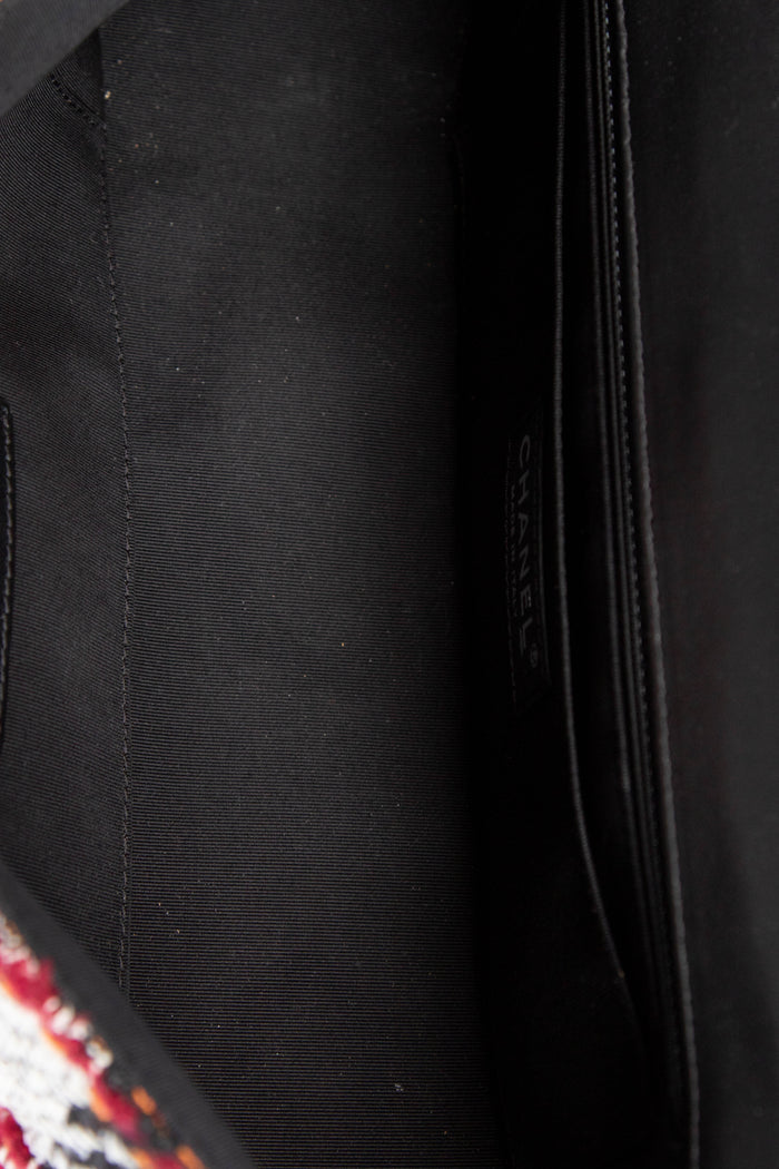 2010s Chanel Tweed Coco Corset Single Flap Bag
