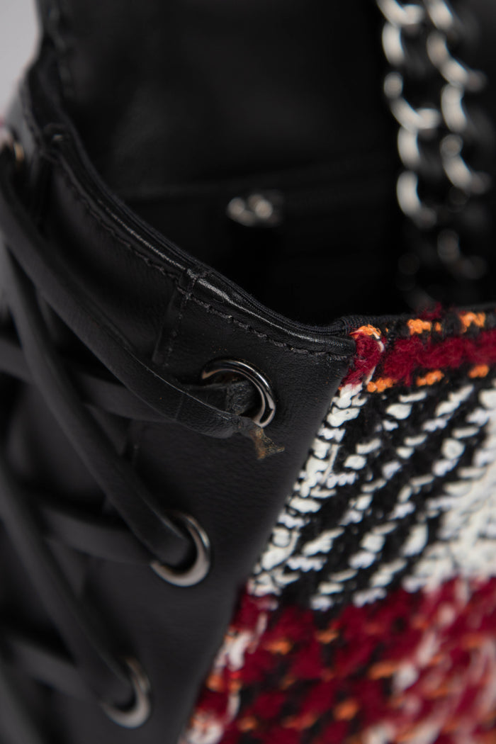 2010s Chanel Tweed Coco Corset Single Flap Bag