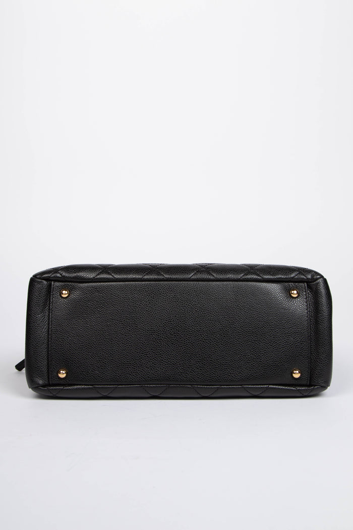 2010s Chanel Black Caviar Leather Shopper Tote with GHW