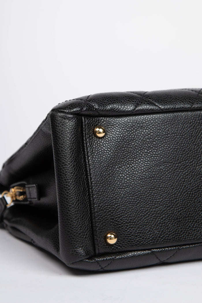 2010s Chanel Black Caviar Leather Shopper Tote with GHW