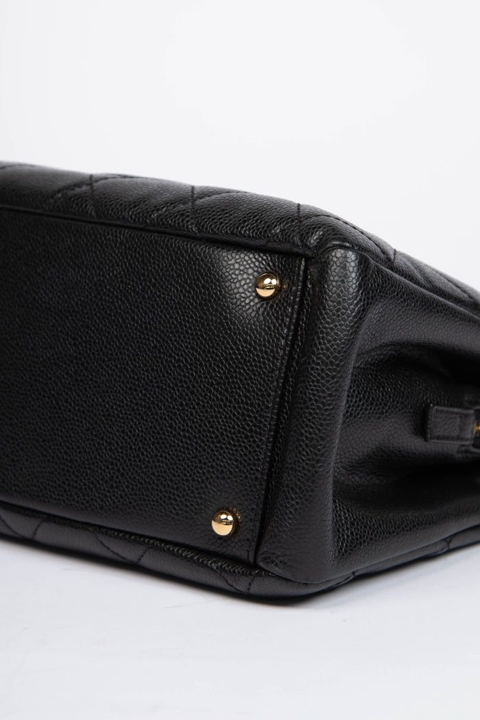 2010s Chanel Black Caviar Leather Shopper Tote with GHW
