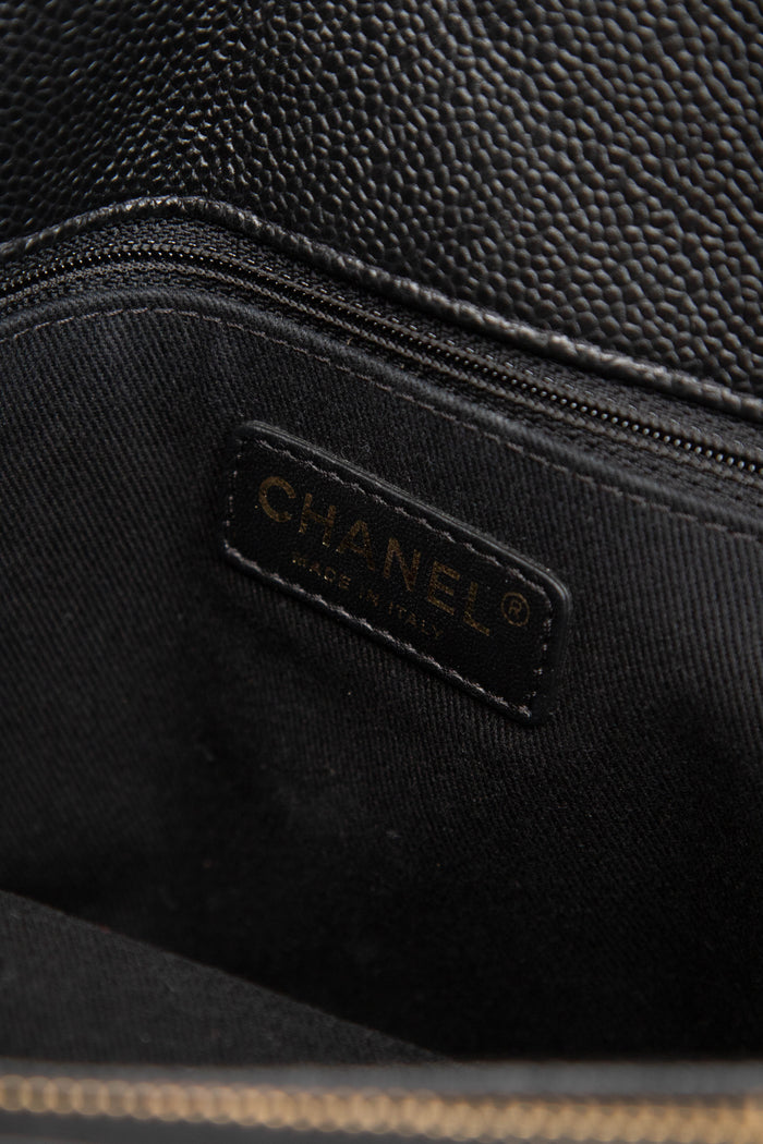 2010s Chanel Black Caviar Leather Shopper Tote with GHW