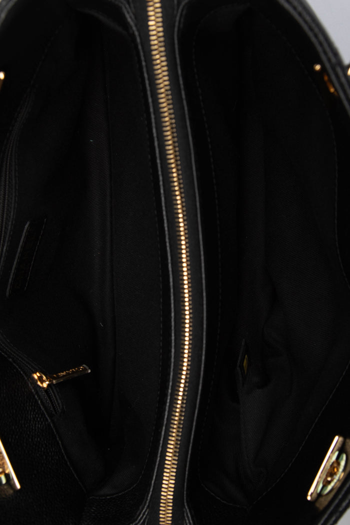 2010s Chanel Black Caviar Leather Shopper Tote with GHW