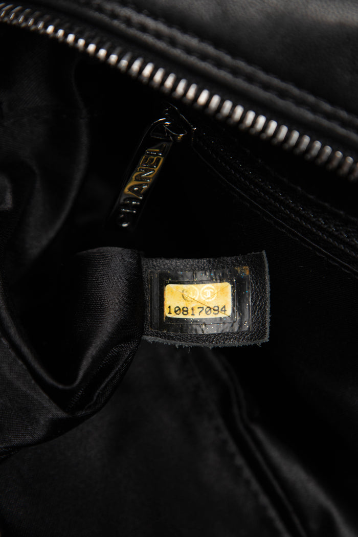 2000s Chanel Black Patchwork Tote Bag