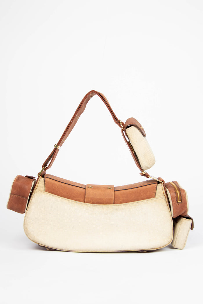 RARE Christian Dior Cream Columbus Shoulder Bag