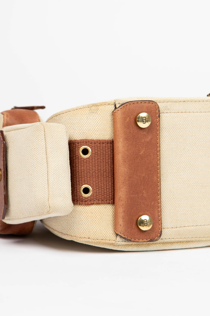 RARE Christian Dior Cream Columbus Shoulder Bag