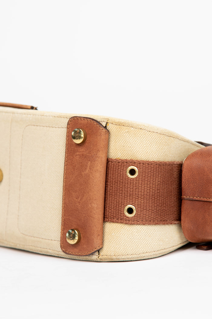 RARE Christian Dior Cream Columbus Shoulder Bag