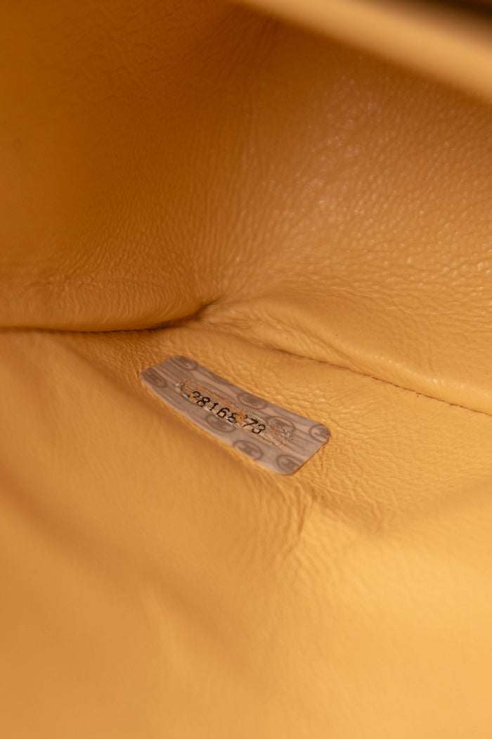 90s Chanel Beige Suede Medium Double Flap Bag with 24k GHW