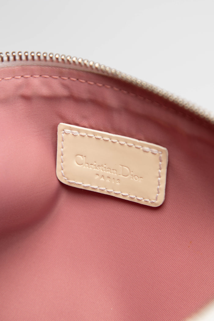 2000s Christian Dior Monogram Pink Trotter Saddle Bag