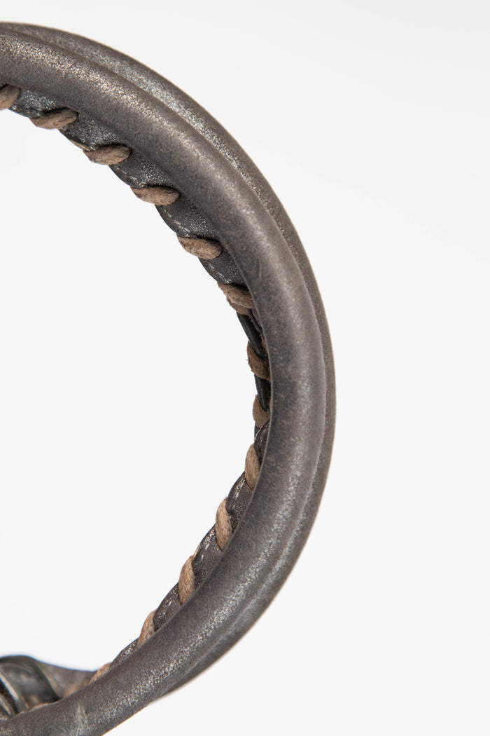 2000s Balenciaga Metallic Silver Leather First City Shoulder Bag