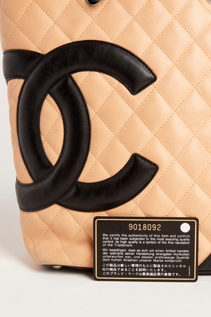 2000s Chanel Beige Rue Cambon Bucket Bag