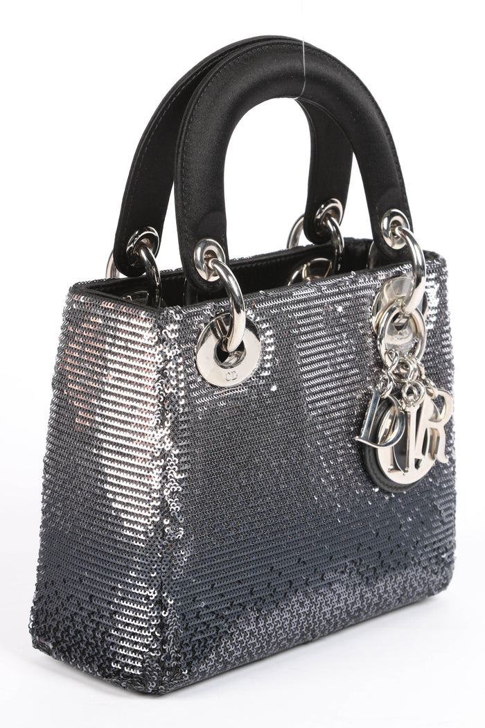 RARE 2016 Christian Dior Ombre Sequin Mini Lady Dior