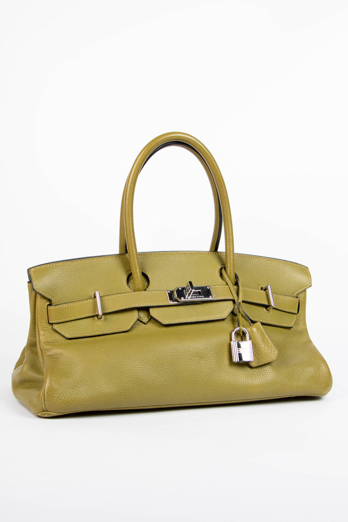 2005 Hermès Birkin JPG HAC in Vert Chartreuse Clemence Leather with SHW