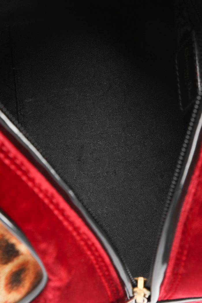 RARE 2000s Christian Dior Leopard Print Gambler Dice Bowling Bag
